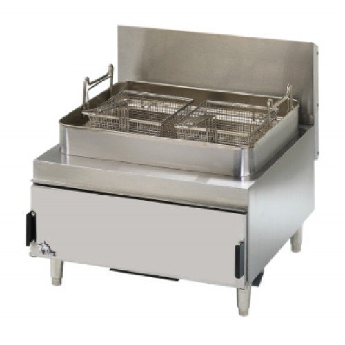 Star 630FF Star-Max Gas Fryer, (30)lb(s) Capacity, Countertop, Twin Baskets, Natural Gas, 70k Total BTU/Hr, 24(w) x 25.1(d) x 23.4(h) inch, NSF/CSA Listed