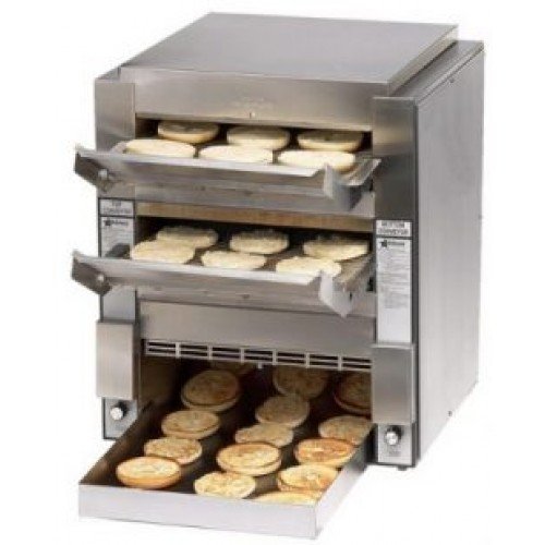 Star DT14 Holman Double Conveyor Toaster, (2000)Slices/Hr, 1 to 2-1/4 inch Opening, 4800w, 23.6amps, 208v/60/1-ph, UL Listed