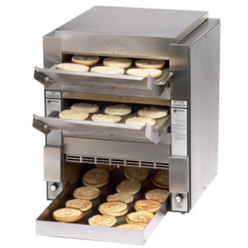 Star DT14 Holman Double Conveyor Toaster, (2000)Slices/Hr, 1 to 2-1/4 inch Opening, 4800w, 23.6amps, 208v/60/1-ph, UL Listed