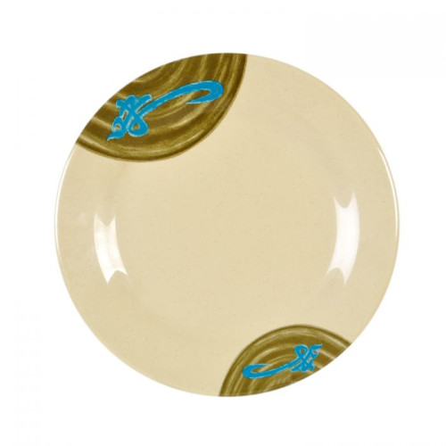 Thunder Group 1006J Wei Plates, Round, Melamine, Yellow, 6(w) x 6(d) x 1/2(h) inch, NSF Listed - 8 each