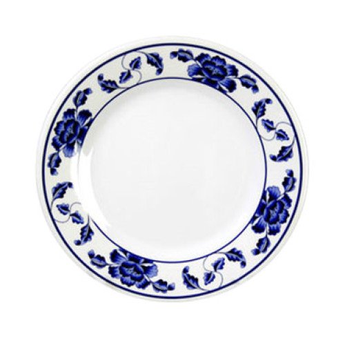 Thunder Group 1006TB Lotus Plates, Melamine, Round, Blue, 6(w) x 6(d) x 1/2(h) inch, NSF Listed – 1dz