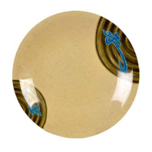Thunder Group 1360J Wei Plates, Round, Melamine, Yellow, 5-7/8(w) x  5-7/8(d) x 3/4(h) inch , NSF Listed – 1 dozen