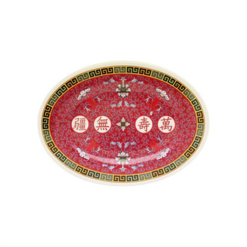 Thunder Group 2009TR Longevity Platter, Oval, Melamine, 9(w) x 6-5/8(d) x 3/4(h) inch, NSF Listed – 1 dozen