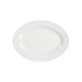 Thunder Group 2009TW Imperial Platter, Oval, Melamine, White, 9(w) x 6-5/8(d) x 3/4(h) inch, NSF Listed – 1 dozen