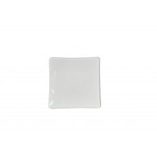 Thunder Group 24006WT Plates, Flare, Square, White, Melamine, 6(w) x 6(d) x 1(h) inch, NSF Listed – 1 dozen