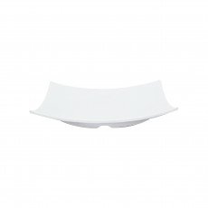 Thunder Group 24006WT Plates, Flare, Square, White, Melamine, 6(w) x 6(d) x 1(h) inch, NSF Listed – 1 dozen