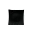 Thunder Group 24007BK Plates, Flare, Square, Black, Melamine, 7-3/8(w) x 7-3/8(d) x 1-3/8(h) inch, NSF Listed – 1 Dozen