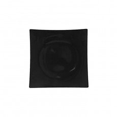 Thunder Group 24007BK Plates, Flare, Square, Black, Melamine, 7-3/8(w) x 7-3/8(d) x 1-3/8(h) inch, NSF Listed – 1 Dozen