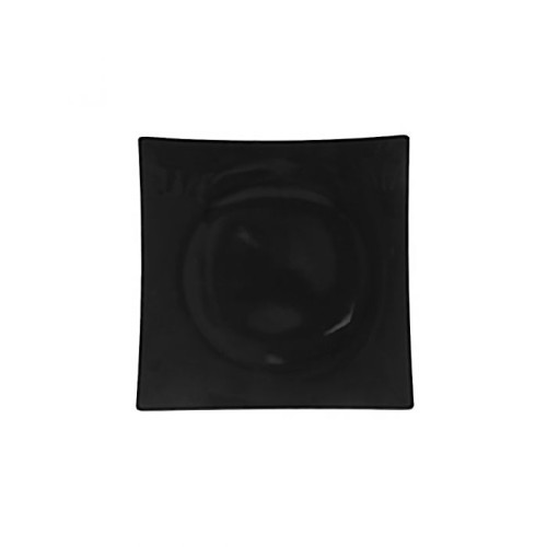 Thunder Group 24007BK Plates, Flare, Square, Black, Melamine, 7-3/8(w) x 7-3/8(d) x 1-3/8(h) inch, NSF Listed – 1 Dozen