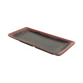 Thunder Group 2411TM Tenmoku Plates, Rectangular, Melamine, 11-1/4(w) x 5(d) x 1(h) inch, NSF Listed – 1 dozen