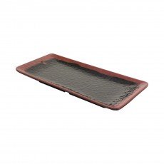 Thunder Group 2411TM Tenmoku Plates, Rectangular, Melamine, 11-1/4(w) x 5(d) x 1(h) inch, NSF Listed – 1 dozen