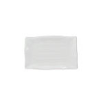 Thunder Group 24120WT Plates, Rectangular, Wave-edged, White, Melamine, 11.25(w) x 7.25(d) x 3/4(h) inch, NSF Listed – 1 dozen