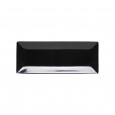 Thunder Group 29110BK Plates, Rectangular, Black, Melamine, 10(w) x 4(d) x 1(h) inch, NSF Listed – 1 dozen