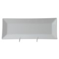Thunder Group 29110WT  Plates, Rectangular, White, Melamine, 10(w) x 4(d) x 1(h) inch, NSF Listed – 1 dozen