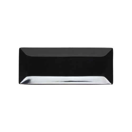 Thunder Group 29115BK Plates, Rectangular, Black, Melamine, 15(w) x 5-1/4(d) x 1(h) inch, NSF Listed – 1 dozen