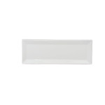 Thunder Group 29115WT Plates, Rectangular, White, Melamine, 15(w) x 5-1/4(d) x 1(h) inch, NSF Listed – 1 dozen