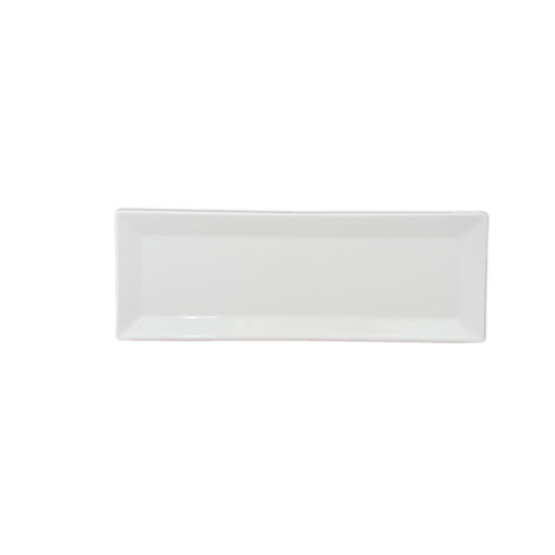 Thunder Group 29115WT Plates, Rectangular, White, Melamine, 15(w) x 5-1/4(d) x 1(h) inch, NSF Listed – 1 dozen