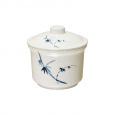Thunder Group 3504BB Blue Bamboo Special Bowls With Lid, 14oz, Melamine,  4-1/4(w) x 4-1/4(d) x 3-1/8(h) inch, NSF Listed – 1 dozen