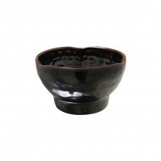 Thunder Group 3704TM Tenmoku Rice Bowls, 10oz, Melamine, Round, Wavy, 4-1/2(w) x 4-1/2(d) x 2-5/8(h) inch, NSF Listed – 1 dozen