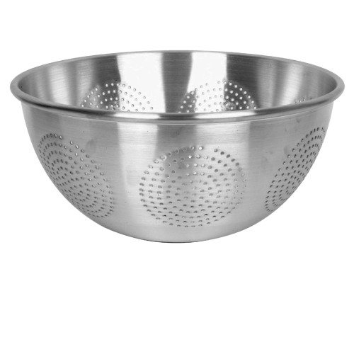 Thunder Group ALSKAC001 Colanders, 12qt, Aluminum, Rolled edge, Perforated, 12-7/8(w) x 12-7/8(d) x 5(h) inch