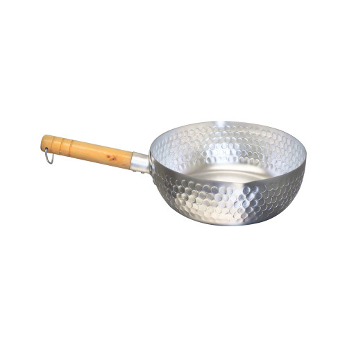 Thunder Group ALSP003 Snow Flat Pan, Wooden Handle, Aluminum, 8(w) x 8(d) x 3(h) inch, NSF Listed