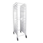 Thunder Group ALSPR020 Sheet Pan Racks, (20)Tier(s), Aluminum, Casters, Ship KD, 20-1/4(w) x 26(d) x 69-1/4(h) inch, NSF Listed