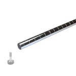 GSW WSC-P72 Chrome Plated Post With Leveling Foot, 74(h) inch, NSF Listed, 4 each