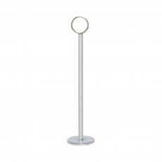 Thunder Group CRTCH018T Menu Card Holder/Table Stand, Chromed Plate, 2-1/4(w) x 2-1/4(d) x 18(h) inch