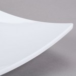 Thunder Group 24010WT Plates, Flare, Square, White, Melamine, 10(w) x 10(d) x 1-3/4(h) inch, NSF Listed – 1 dozen