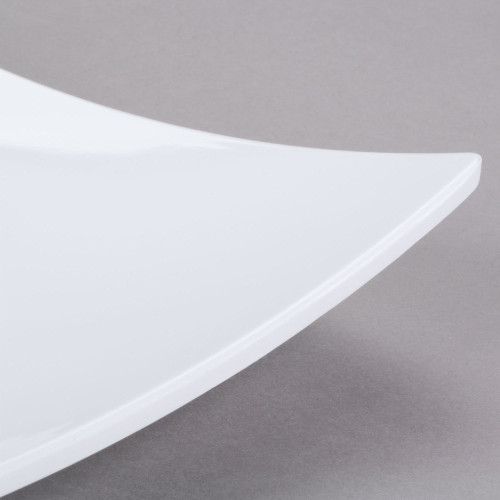 Thunder Group 24010WT Plates, Flare, Square, White, Melamine, 10(w) x 10(d) x 1-3/4(h) inch, NSF Listed – 1 dozen