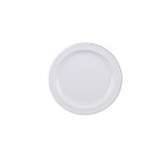 Thunder Group NS109W Nustone Plates, Round, White Color, Melamine, 9(w) x 9(d) x 3/4(h) inch, NSF Listed -  1 dozen