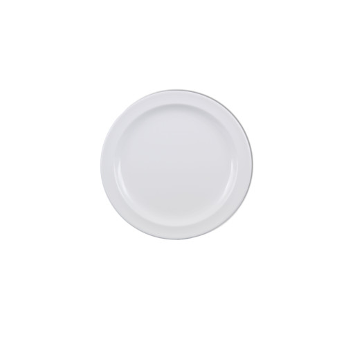 Thunder Group NS109W Nustone Plates, Round, White Color, Melamine, 9(w) x 9(d) x 3/4(h) inch, NSF Listed -  1 dozen