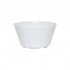Thunder Group NS302W Neustone Bouillon Cup, 8oz, White Color, Melamine, 3-7/8(w) x 3-7/8(d) x 2-1/8)h) inch, NSF Listed - 4 each