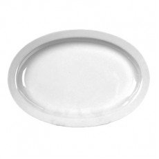 Thunder Group NS510W Nustone Platters, Oval, Narrow Rim, White Color, Melamine, 9-1/2(w) x 6-3/4(d) x 7/8h) inch, NSF Listed – 1 dozen