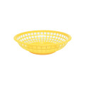 Thunder Group PLBK008Y Baskets, Round, Yellow Color, Polypropylene Plastic, 8(w) x 8(d)x 2(h) inch – 1 dozen