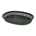 Thunder Group PLBK1034K Baskets, Oblong, Black Color, Polypropylene Plastic, 10-3/4(w) x 7(d) x 1-1/2(h) inch – 1 dozen