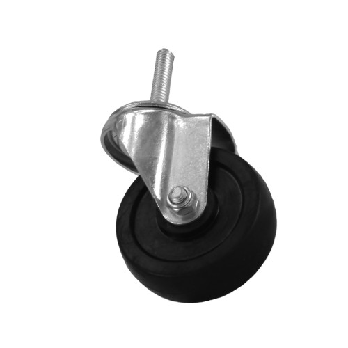 Thunder Group PLCB3140 Stem Casters, Rubber Wheel, w/o Brake, (198)lb(s) Capacity, 3-1/3 inch diameter, NSF Listed