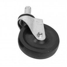 Thunder Group PLCB5140 Shelving Post Casters, Rubber Wheel, w/o Brake, 5 inch diameter, NSF Listed