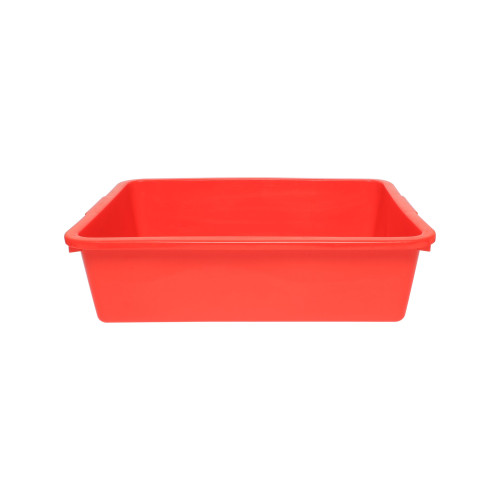 Thunder Group PLDB007-R Heavy Duty Bus Box, Red Color, Polypropylene Plastic, 21-3/8(w) x 16-7/8(d) x 6(h) inch