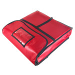Thunder Group PLPB024 Pizza Bag, Square, Foam Insulated, Hold (2)22 inch Pizza, 24(w) x 24(d) x 5(h) inch