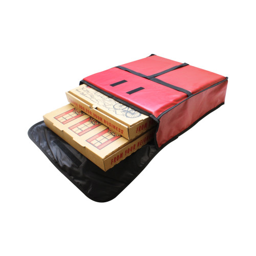 Thunder Group PLPB024 Pizza Bag, Square, Foam Insulated, Hold (2)22 inch Pizza, 24(w) x 24(d) x 5(h) inch