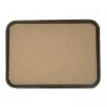 Thunder Group PLRT1612CK Serving Tray, Rectangular, Anti-Slip, Cork Surface, 16(w) x 12(d) x 1(h) inch