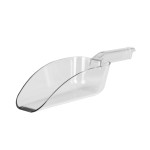 Thunder Group PLSC006CL Ice Scoop, 6oz, Clear Polycarbonate, 10-1/4(w) x 2-3/8(d) x 2-1/4(h) inch, NSF Listed
