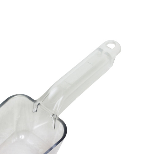 Thunder Group PLSC006CL Ice Scoop, 6oz, Clear Polycarbonate, 10-1/4(w) x 2-3/8(d) x 2-1/4(h) inch, NSF Listed