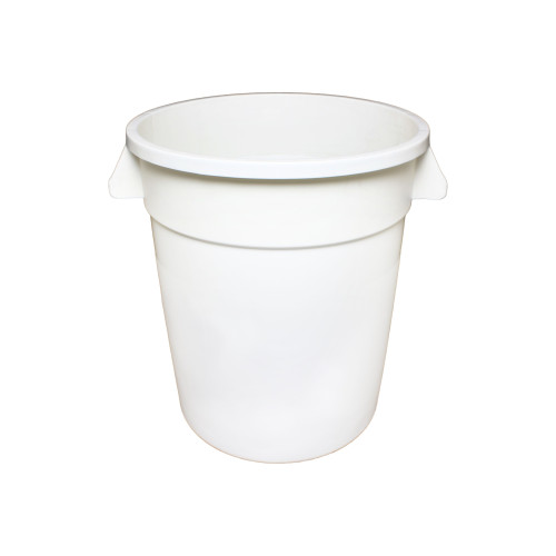 Thunder Group PLTC020W 20 Gallon White Plastic Round Trash Can, 1 each