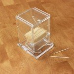 Thunder Group PLTD003 Toothpick Dispenser, Clear, Acrylic, 3.75(w) x 3.5(d) x 5(h) inch