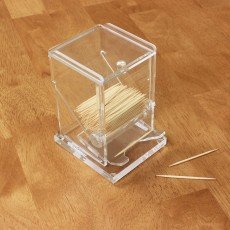 Thunder Group PLTD003 Toothpick Dispenser, Clear, Acrylic, 3.75(w) x 3.5(d) x 5(h) inch