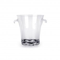 Thunder Group PLTHBK040C Ice Bucket, I4qt, Clear, Polycarbonate, Tong, 8(w) x 8(d) x 8-1/2(h) inch