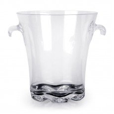 Thunder Group PLTHBK040C Ice Bucket, I4qt, Clear, Polycarbonate, Tong, 8(w) x 8(d) x 8-1/2(h) inch