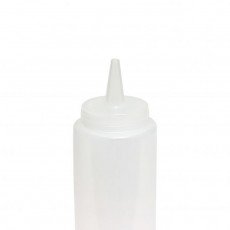 Thunder Group PLTHSB008C Squeeze Bottle, 8oz, Translucent, PP Plastic, 2(w) x 2(d) x 7(h) inch – 1 dozen